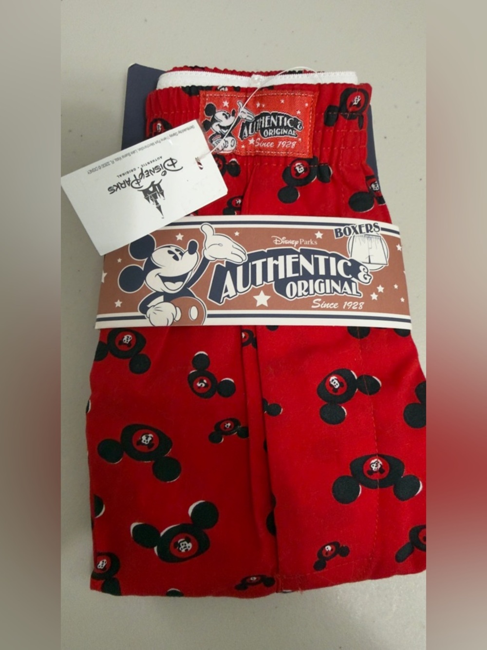 Disney Red Mickey Mouse Boxer Shorts